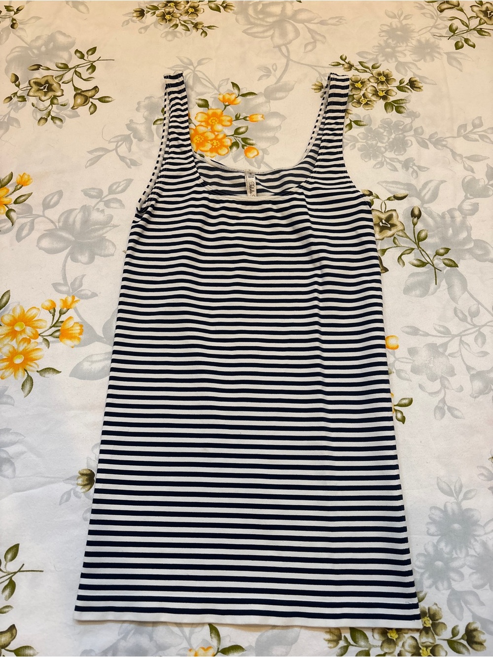 Talula Babaton Size S Navy & White Striped Tank